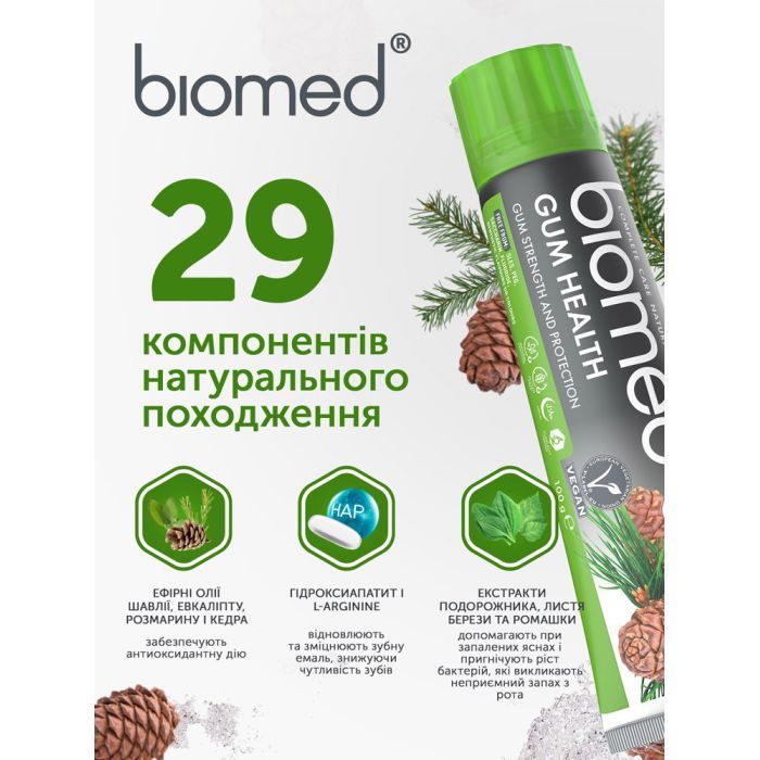 Зубна паста BioMed Gum Health Здоров'я ясен 100 г (7640168932589) зображення 9
