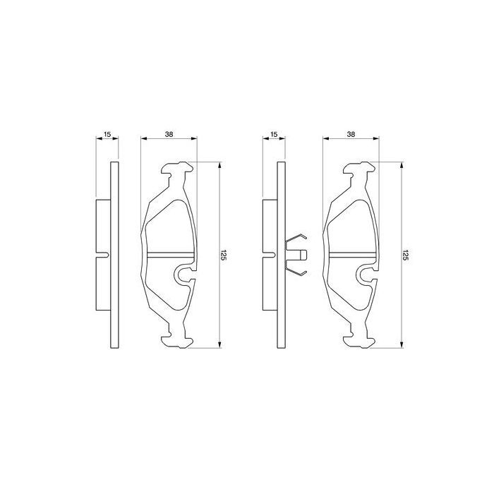 Тормозные колодки Bosch 0 986 460 996