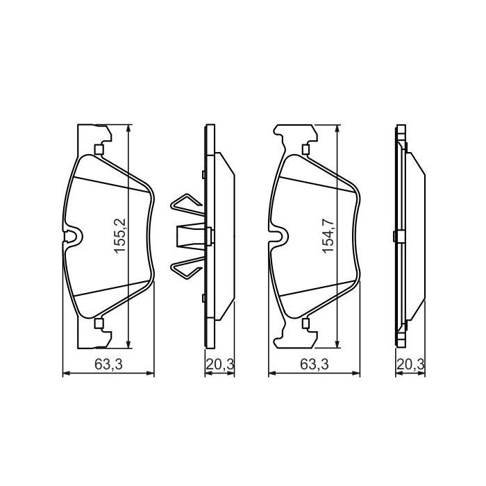 Гальмівні колодки Bosch 0 986 494 117 зображення 5