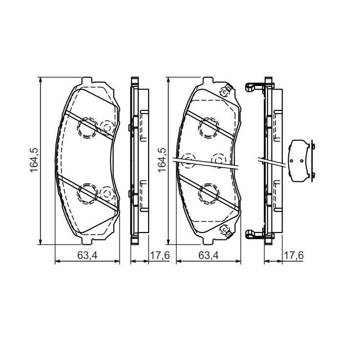 Гальмівні колодки Bosch 0 986 494 377 зображення 2
