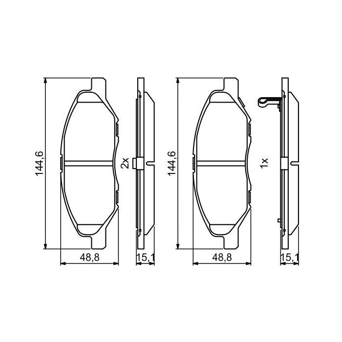 Тормозные колодки Bosch 0986494867 изображение 3
