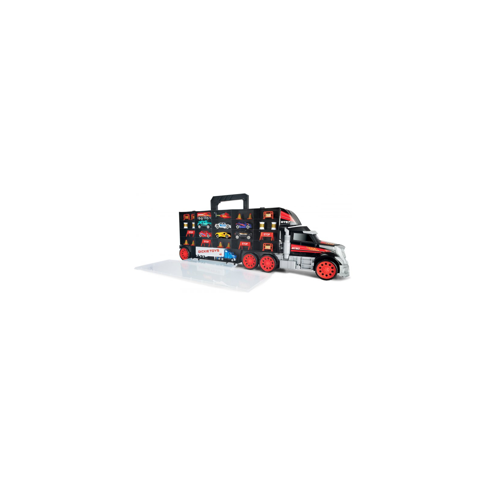 Игровой набор Dickie Toys Трейлер перевозчик авто, грузовик с ручкой (3749023) изображение 2