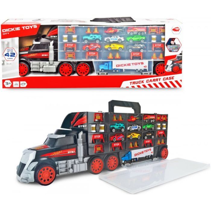 Игровой набор Dickie Toys Трейлер перевозчик авто, грузовик с ручкой (3749023) изображение 6