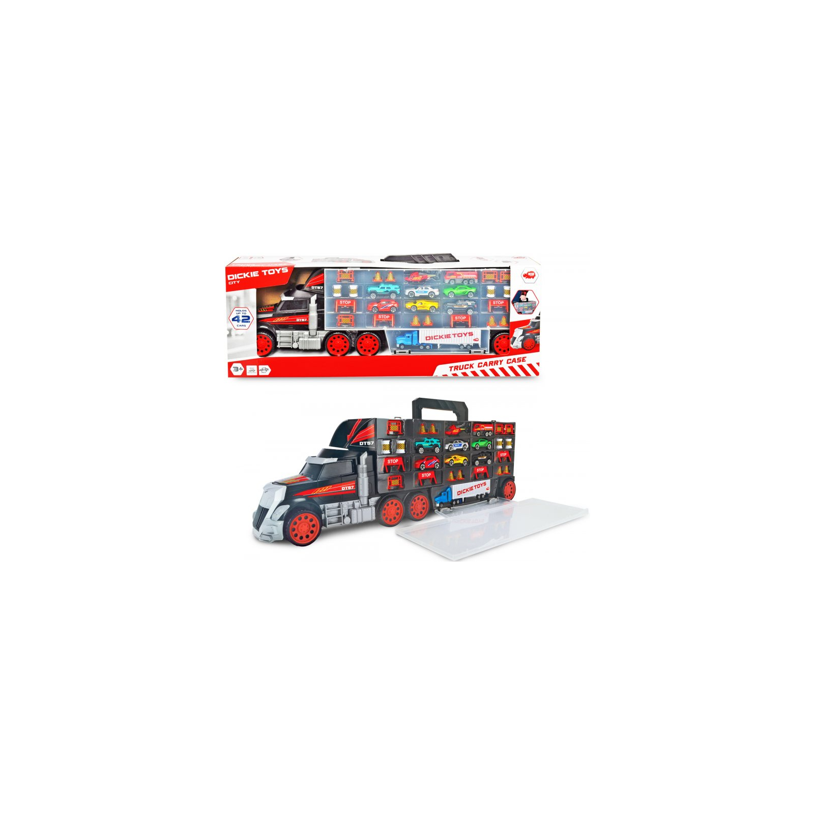 Ігровий набір Dickie Toys Трейлер перевізник авто, вантажівка з ручкою (3749023) зображення 6