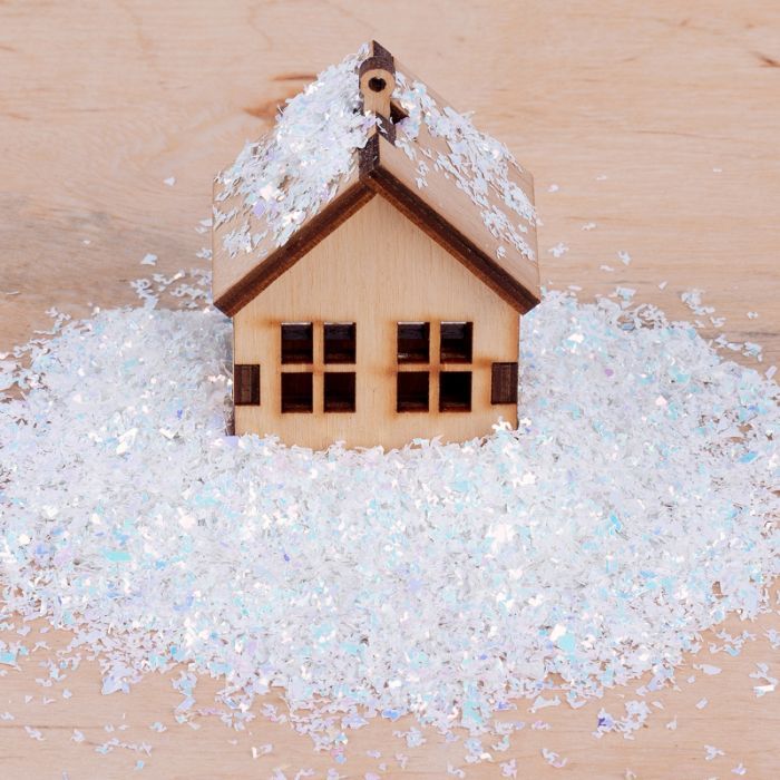 Украшение декоративное Novogod`ko сніг штучний, білий, блискучий, 80 г (974174)