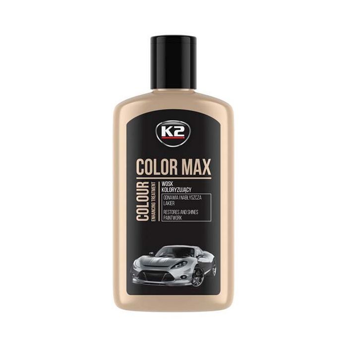 Автополіроль K2 COLOR MAX 250ml чорний (K020CAN)