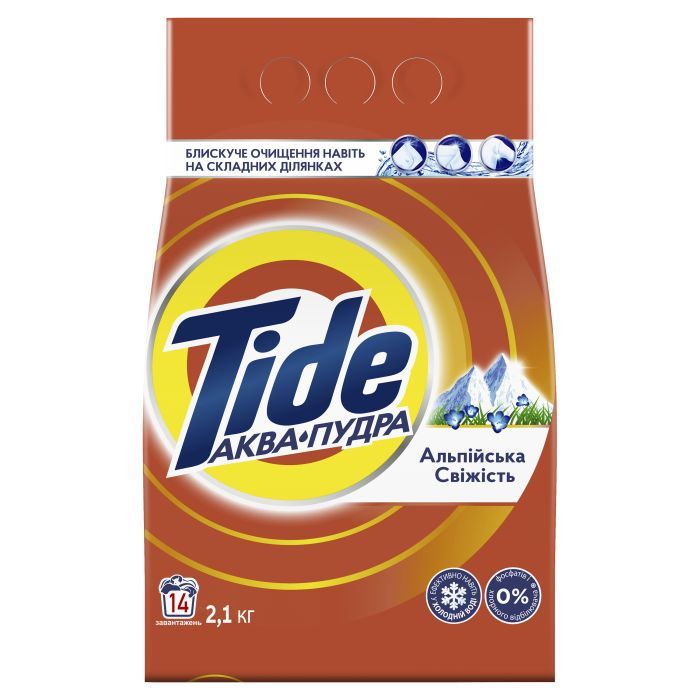 Стиральный порошок Tide Аква-Пудра Альпийская свежесть 5.4 кг (8006540535189) изображение 2