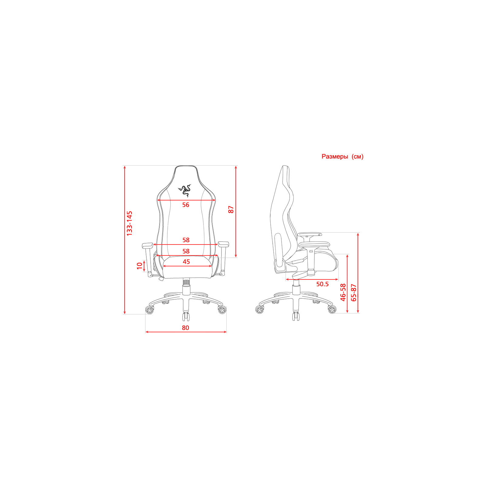 Крісло ігрове Razer Iskur X Green XL (RZ38-03960100-R3G1) зображення 6