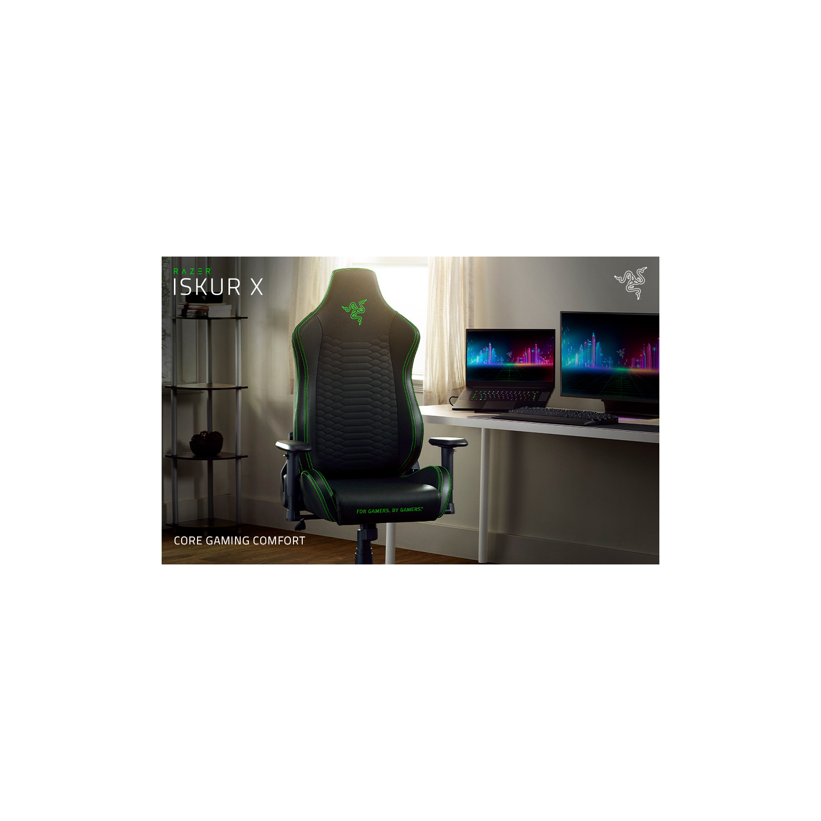Кресло игровое Razer Iskur X Green XL (RZ38-03960100-R3G1) изображение 8