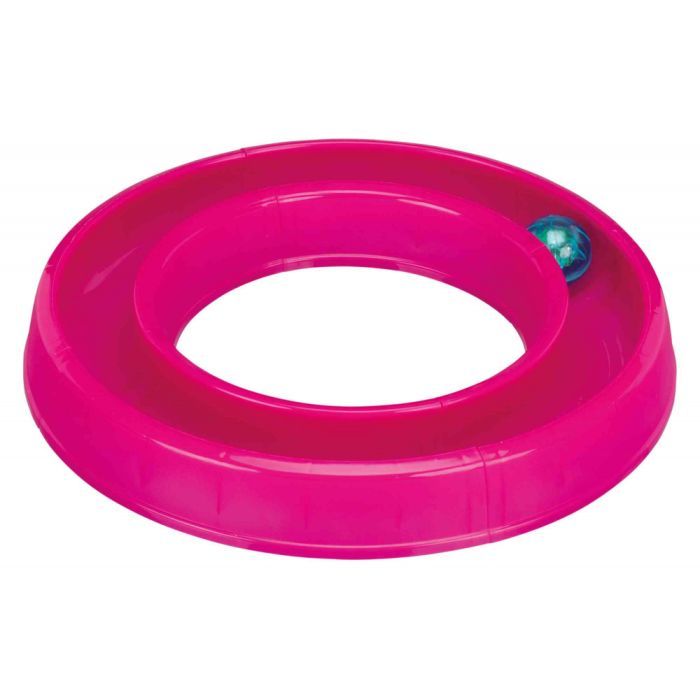 Игрушка для кошек Trixie Ball Race Змейка-восьмерка с мячиком 65x31 см (розовая) (4011905414133) изображение 2