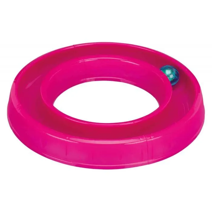Игрушка для кошек Trixie Ball Race Змейка-восьмерка с мячиком 65x31 см (розовая) (4011905414133) изображение 2
