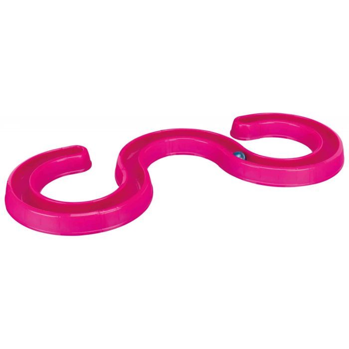 Игрушка для кошек Trixie Ball Race Змейка-восьмерка с мячиком 65x31 см (розовая) (4011905414133) изображение 3
