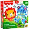Развивающая игрушка Vladi Toys Игра-шнуровка Fisher Price Цветные домики (укр) (VT5303-26)
