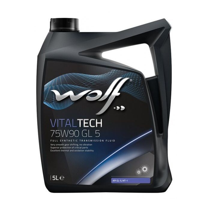 Трансмиссионное масло Wolf VITALTECH 75W90 GL 5 5л (8304002)