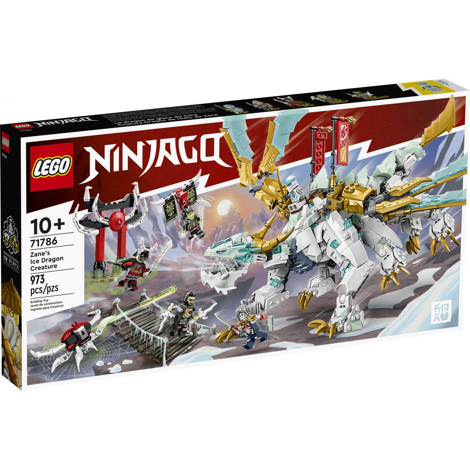 Конструктор LEGO Ninjago Существо Ледяной Дракон Зейна 973 детали (71786)