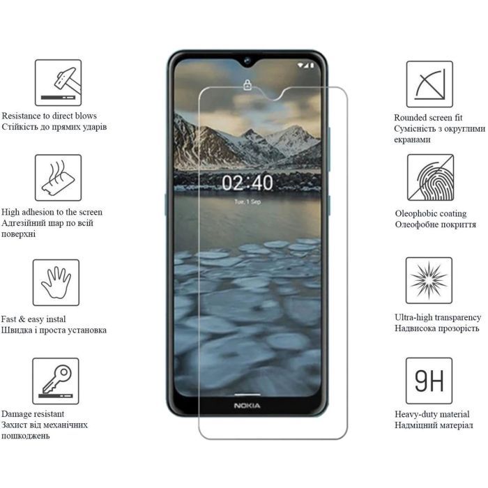 Скло захисне Drobak Nokia С30 (606081) зображення 2