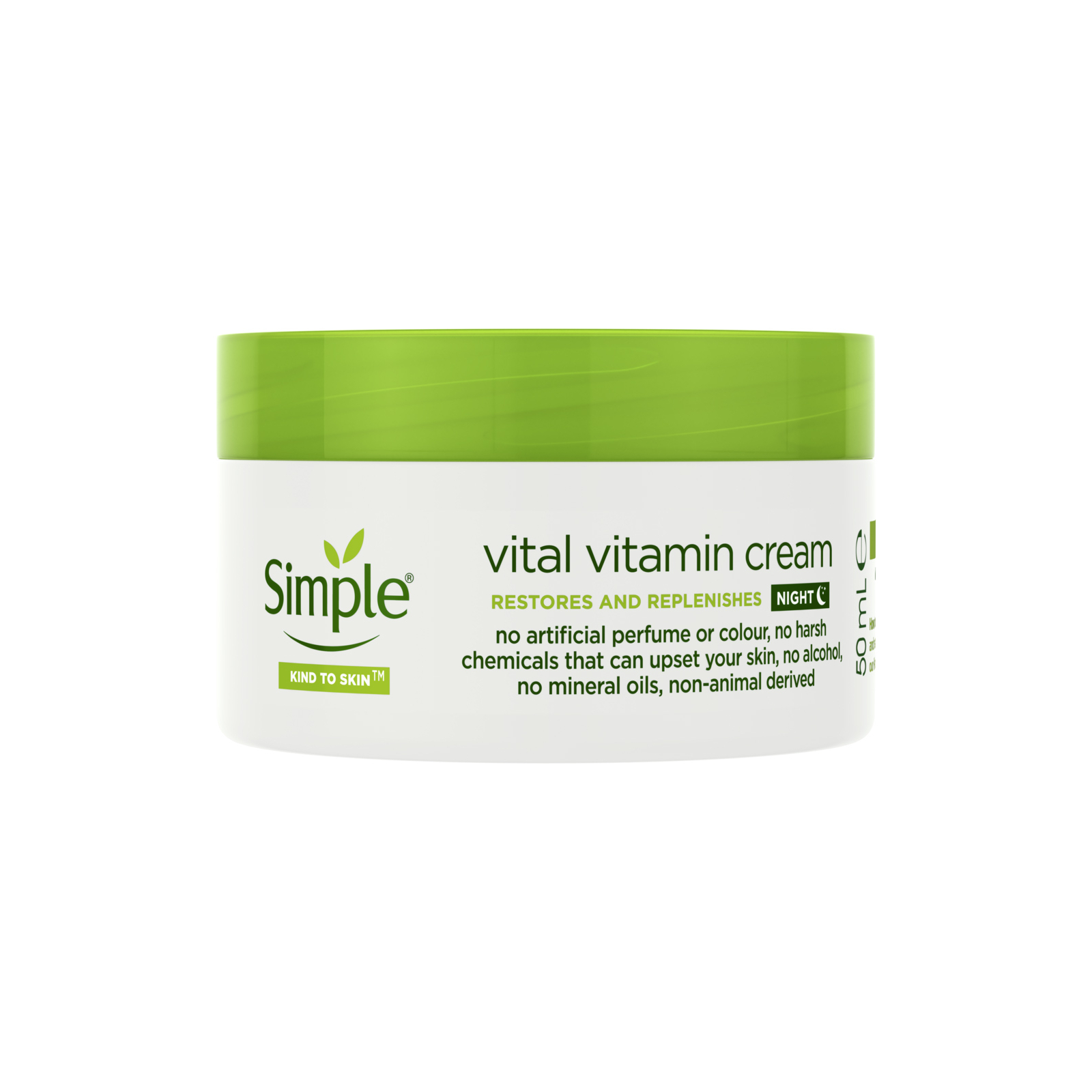 Крем для лица Simple Vital Vitamin Night Cream Kind to Skin Ночной витаминный 50 мл (8710447485552)