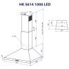Вытяжка кухонная Minola HK 5614 WH 1000 LED изображение 11