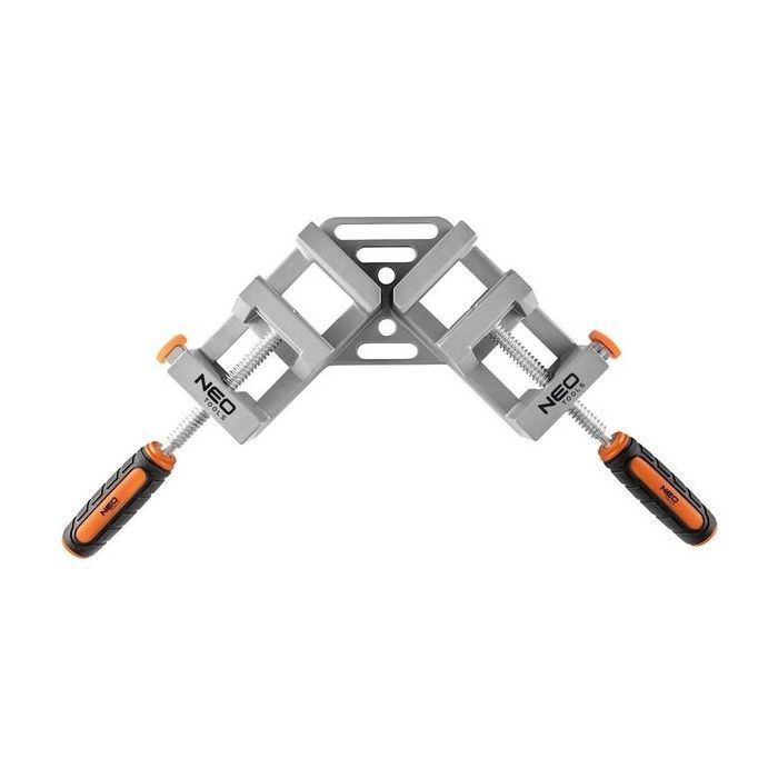 Струбцина Neo Tools кутова, алюмінієва, дві напрямні 75 мм, 70х70мм (45-491) зображення 2