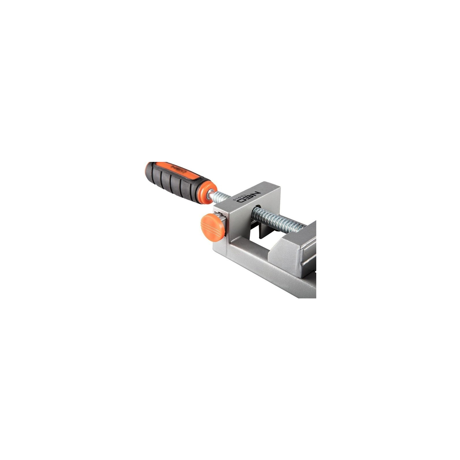 Струбцина Neo Tools кутова, алюмінієва, дві напрямні 75 мм, 70х70мм (45-491) зображення 4
