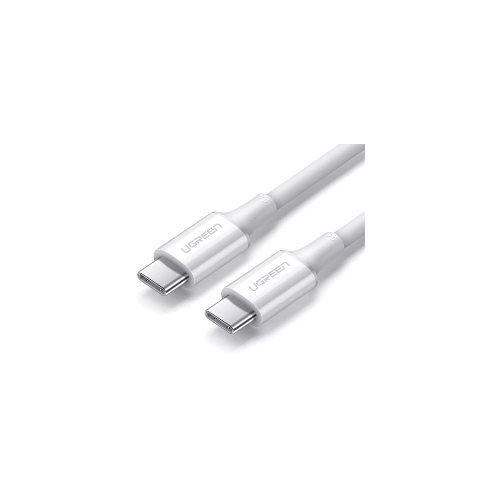 Дата кабель USB-C to USB-C 1.0m US300 20V/5A 100W White Ugreen (60551) зображення 2