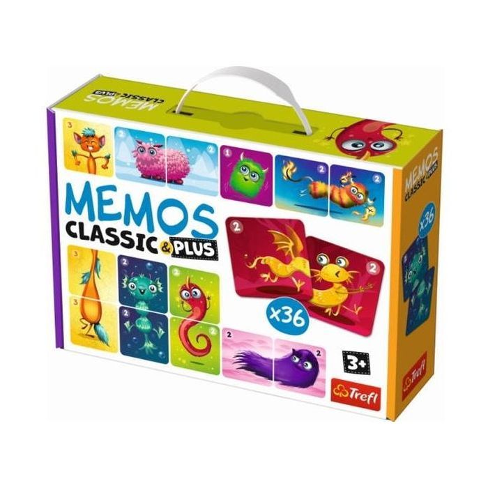 Настольная игра Trefl Мемо Классическое Милые монстрики (Memos Classic&plus Cute monsters) (02273)