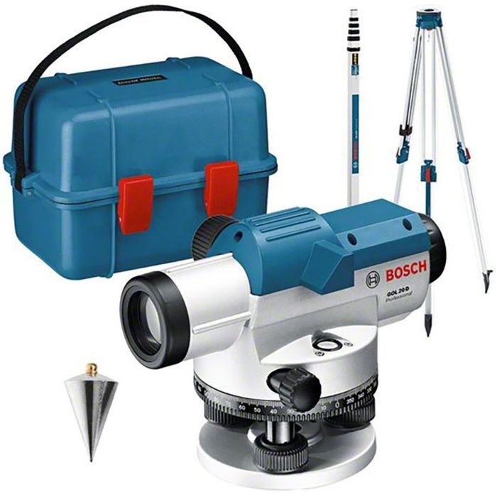 Оптический нивелир Bosch GOL 20 D + BT 160 + GR 500 (0.601.068.402)