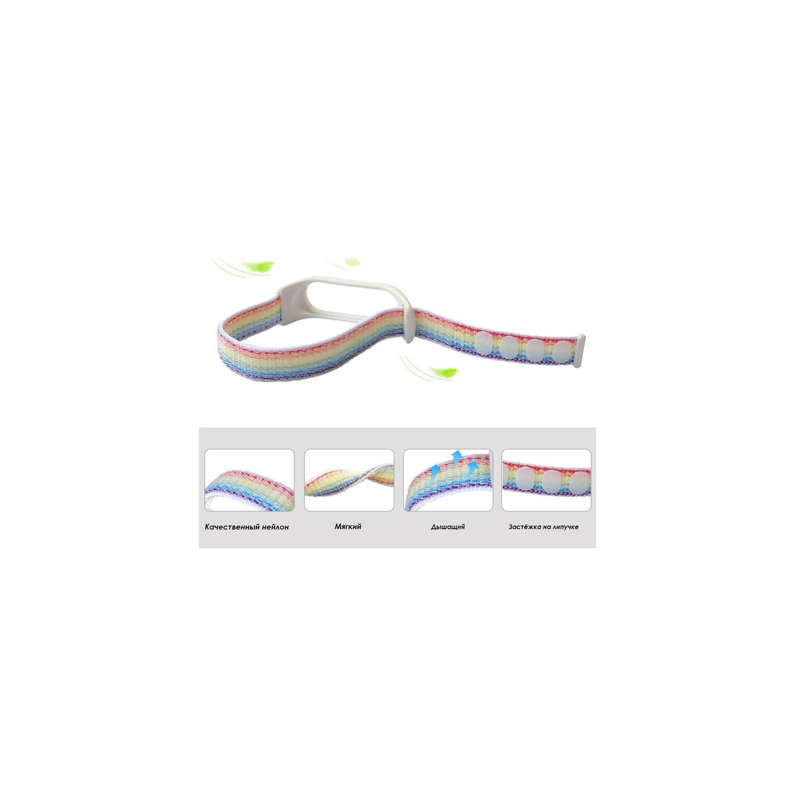 Ремешок для фитнес браслета BeCover Nylon Style для Xiaomi Mi Smart Band 7 Lime (707662) изображение 6