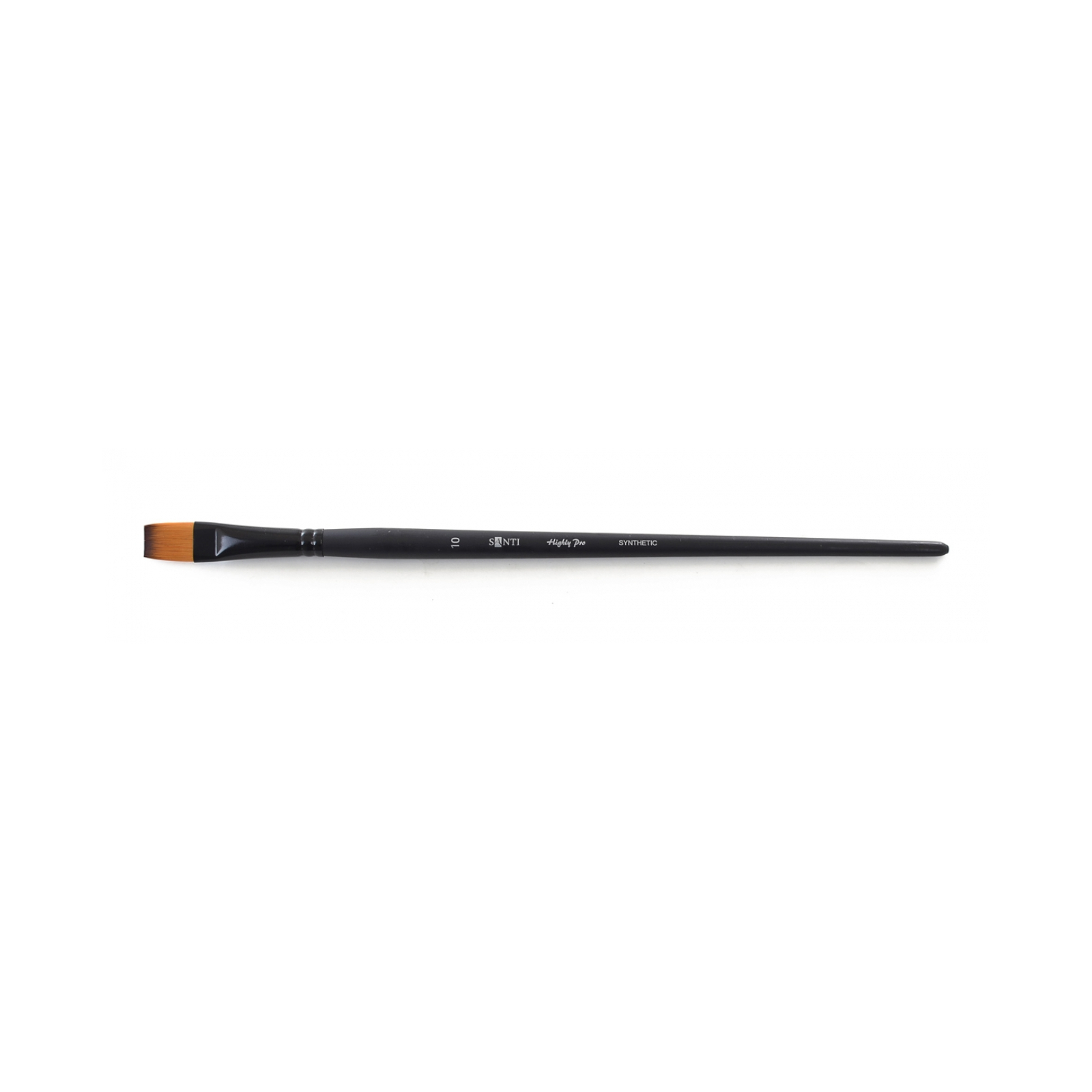 Кисточка для рисования Santi синтетика Highly Pro, длинная ручка, плоская, №10 (310607)