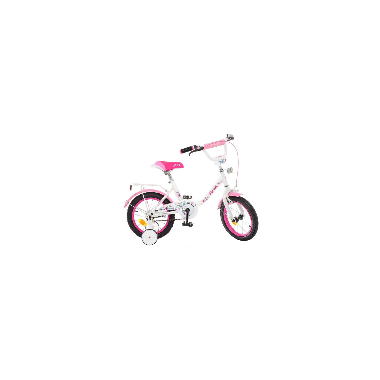 Детский велосипед Profi Flower 14" (Y1485 white/pink)