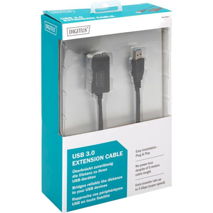 Дата кабель USB 3.0 AM/AF 5.0m active Assmann (DA-73104) изображение 3
