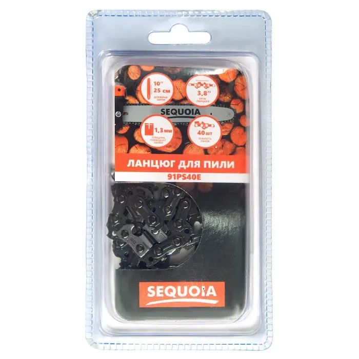 Ланцюг SEQUOIA 3/8", 1.3 мм, 40 ланок, довжина 10"/25 см (91PS40E)