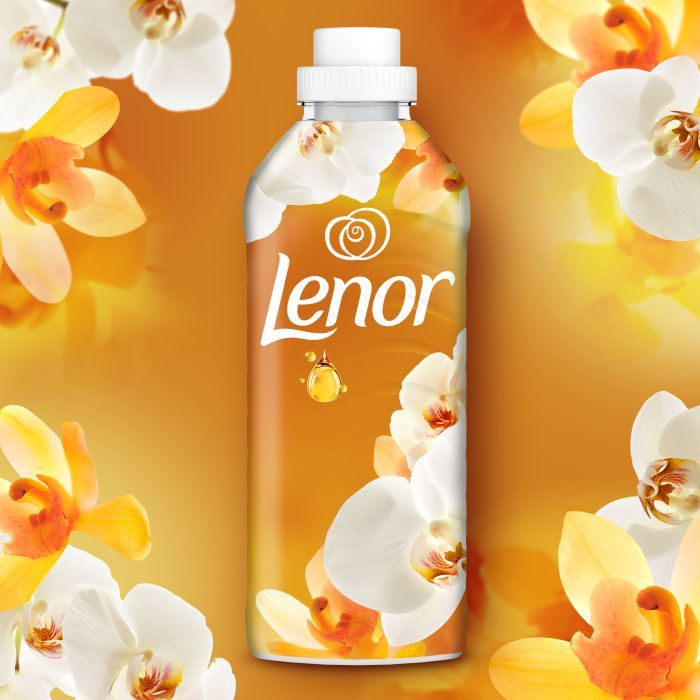 Кондиционер для белья Lenor Ванильная орхидея и золотой янтарь 925 мл (8006540901779) изображение 3