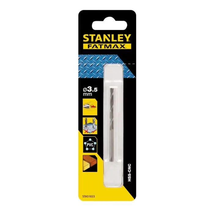 Сверло Stanley FatMax, по металлу, d=9 мм., L= 125 мм., WL= 81 мм., 1 шт. (STA51098)