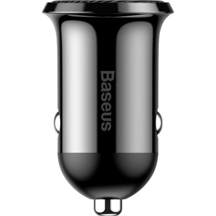 Зарядний пристрій Baseus Grain Pro Car Charger (Dual USB 4.8A ) USB Black (CCALLP-01) зображення 3