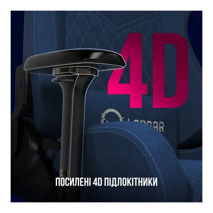 Кресло игровое Lorgar Ace 422 Blue (LRG-CHR422BL) изображение 8