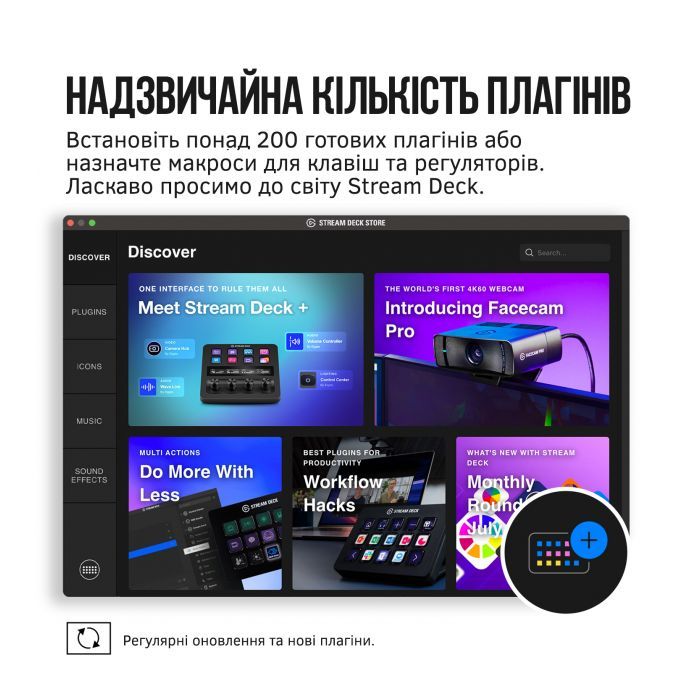 Набір блогера ELGATO Corsair Stream Deck + (10GBD9901) зображення 7