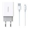 Зарядний пристрій Proda PD-A28i 2хUSB 2.4A + USB Ligthtning 1.0m (PD-A28i-WH) зображення 2