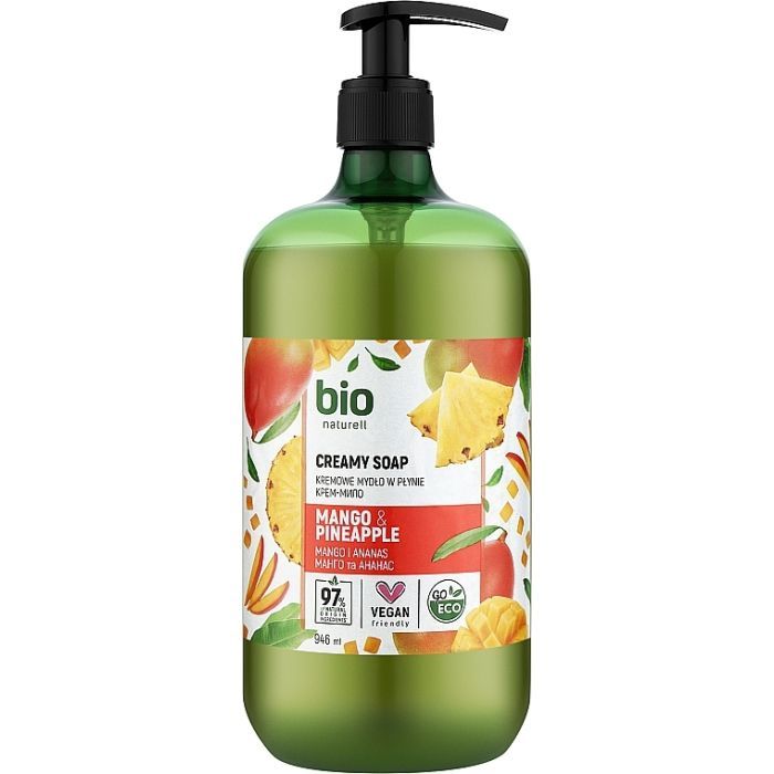 Жидкое мыло Bio Naturell Mango & Pineapple Creamy Soap Манго и ананас 946 мл (4820168434433)