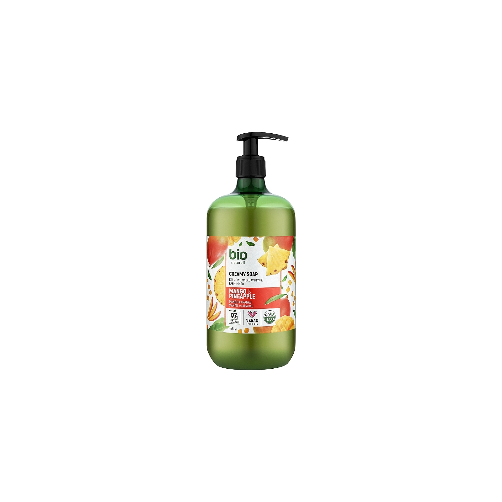Жидкое мыло Bio Naturell Mango & Pineapple Creamy Soap Манго и ананас 946 мл (4820168434433)