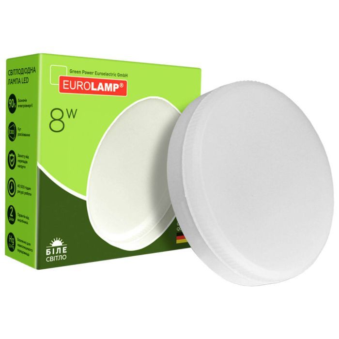 Лампочка Eurolamp LED GX53 8W 4000K (LED-GX53-0840(N)) зображення 3
