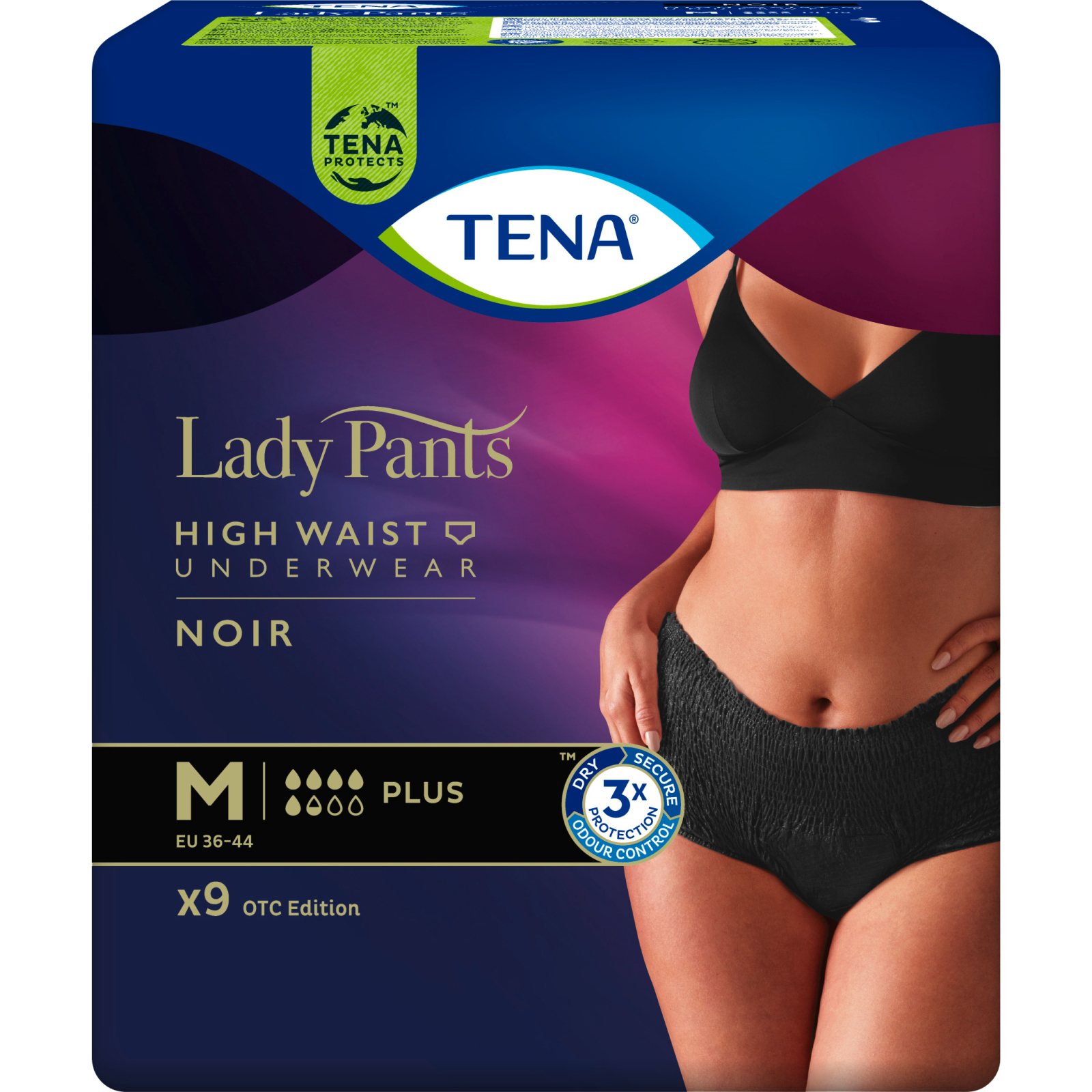 Подгузники для взрослых Tena Lady Pants Plus для женщин Medium 9 шт Black (7322541130637) изображение 2