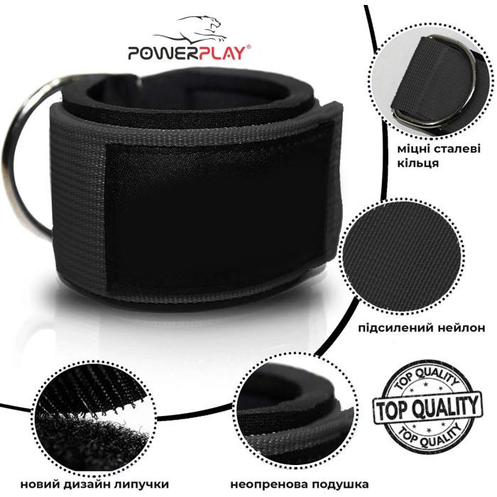 Манжета для тяги PowerPlay 4334 Чорна (PP_4334_Black) изображение 6
