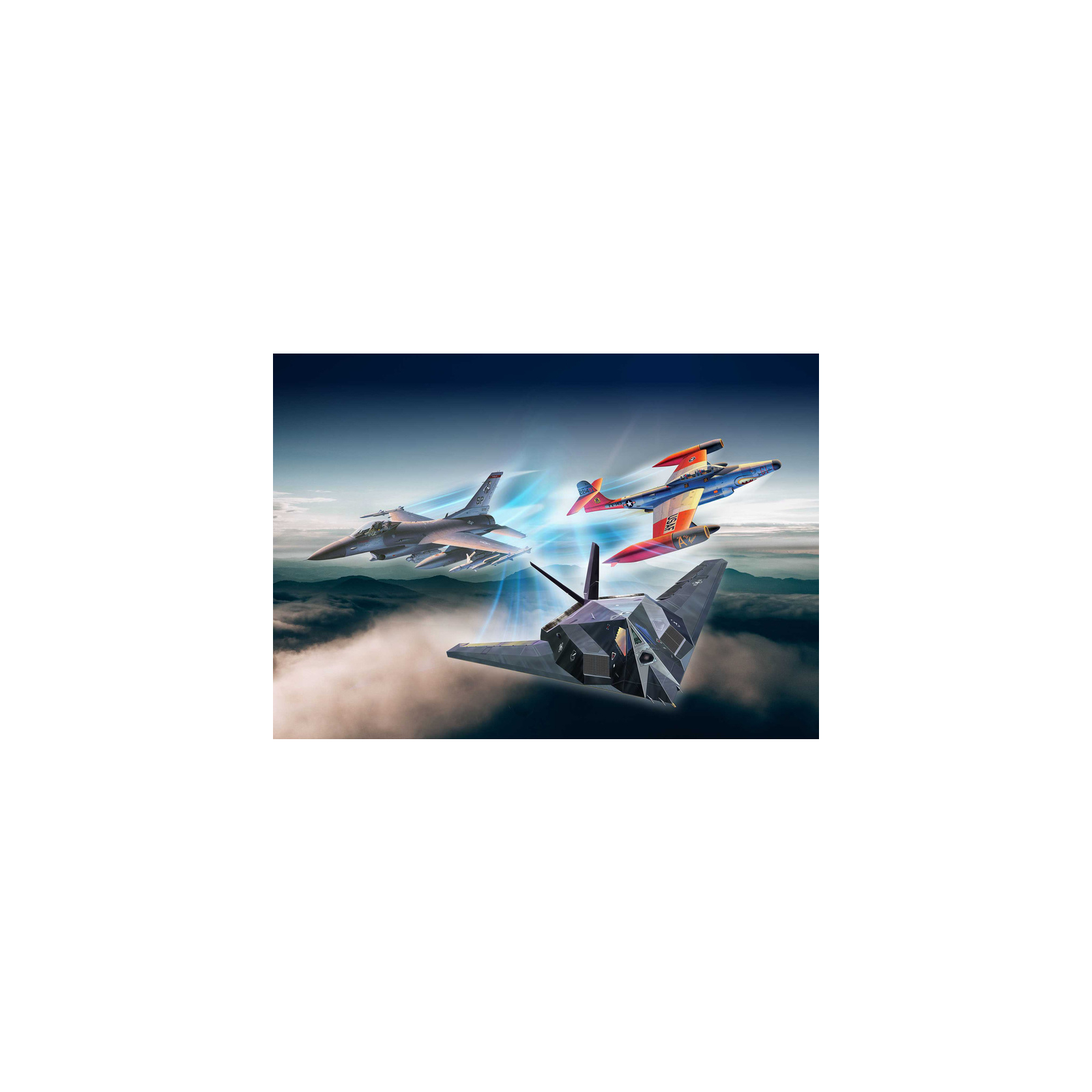 Сборная модель Revell набор к 75-й годовщине US Air Force 3 самолета уровень 4 , 1:72 (RVL-05670) изображение 2
