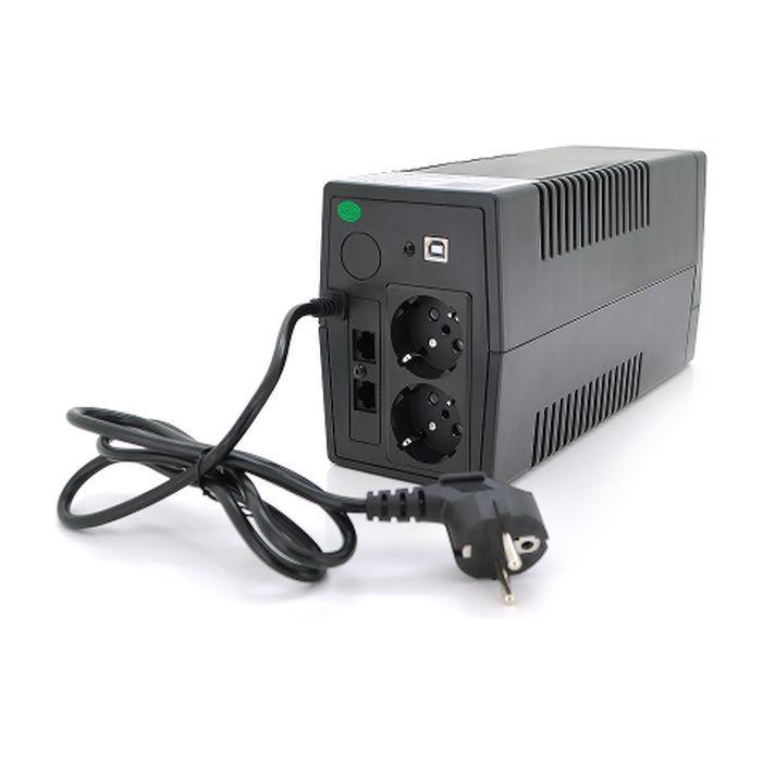 Пристрій безперебійного живлення Qoltec Qoltec QLT450 (240W) (QLT450RJ45-53977) зображення 3