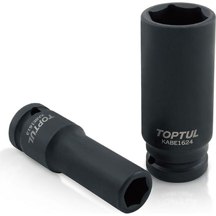 Головка торцевая Toptul 1/2" 6-гранная ударная длинная 21мм (KABE1621)