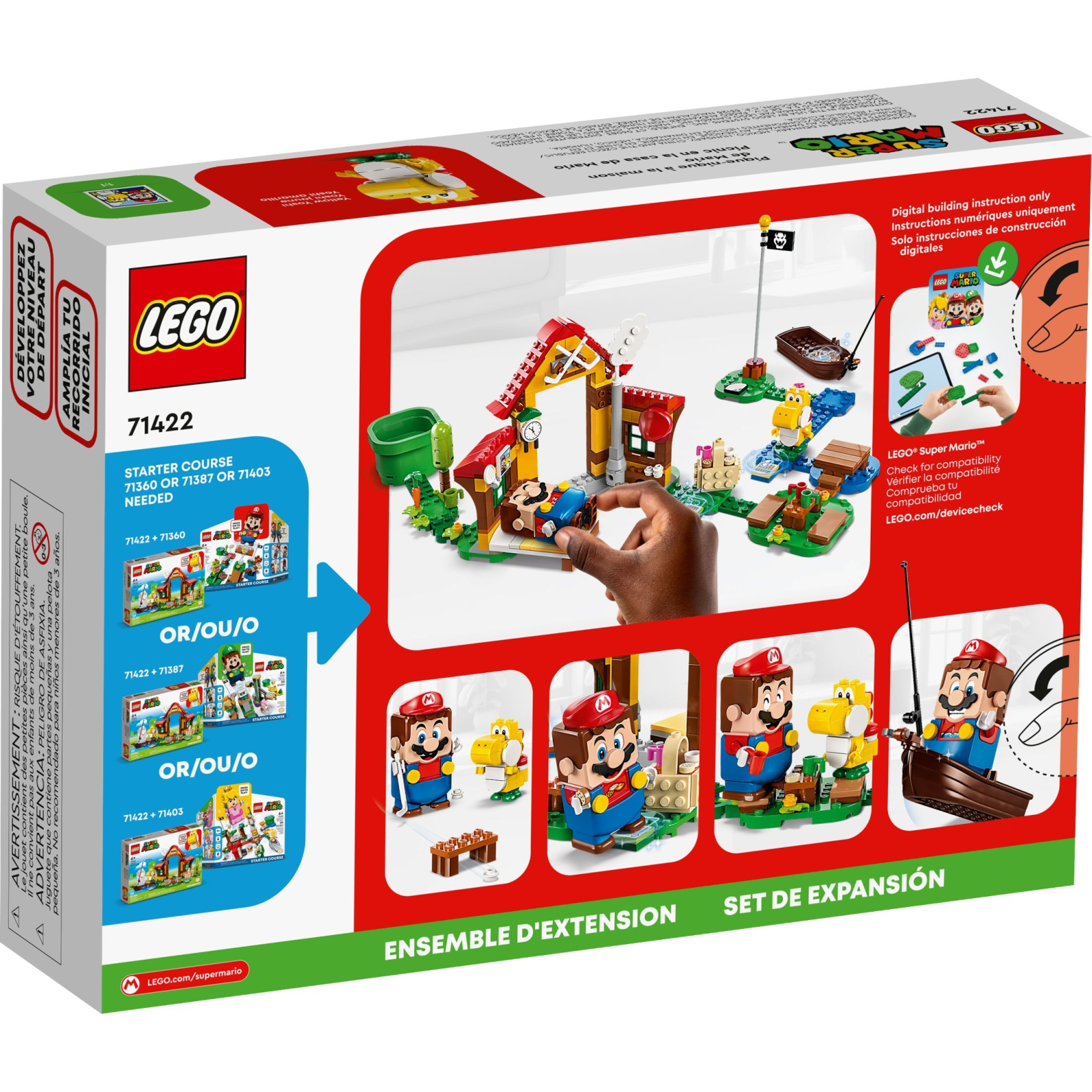 Конструктор LEGO Super Mario Пікнік у будинку Маріо. Додатковий набір (71422) зображення 9