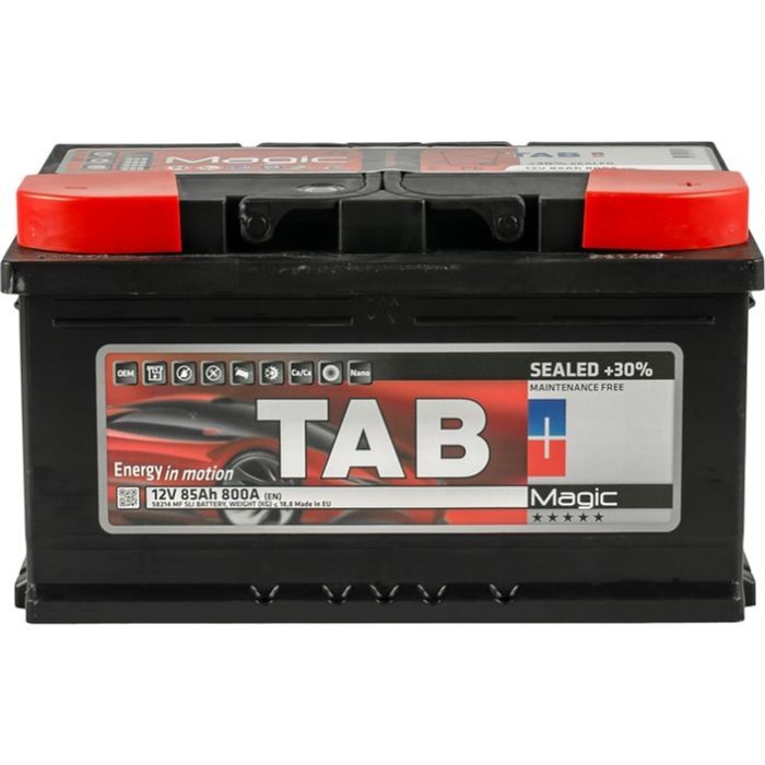 Аккумулятор автомобильный TAB 85 Ah/12V Magic Euro (189 085)