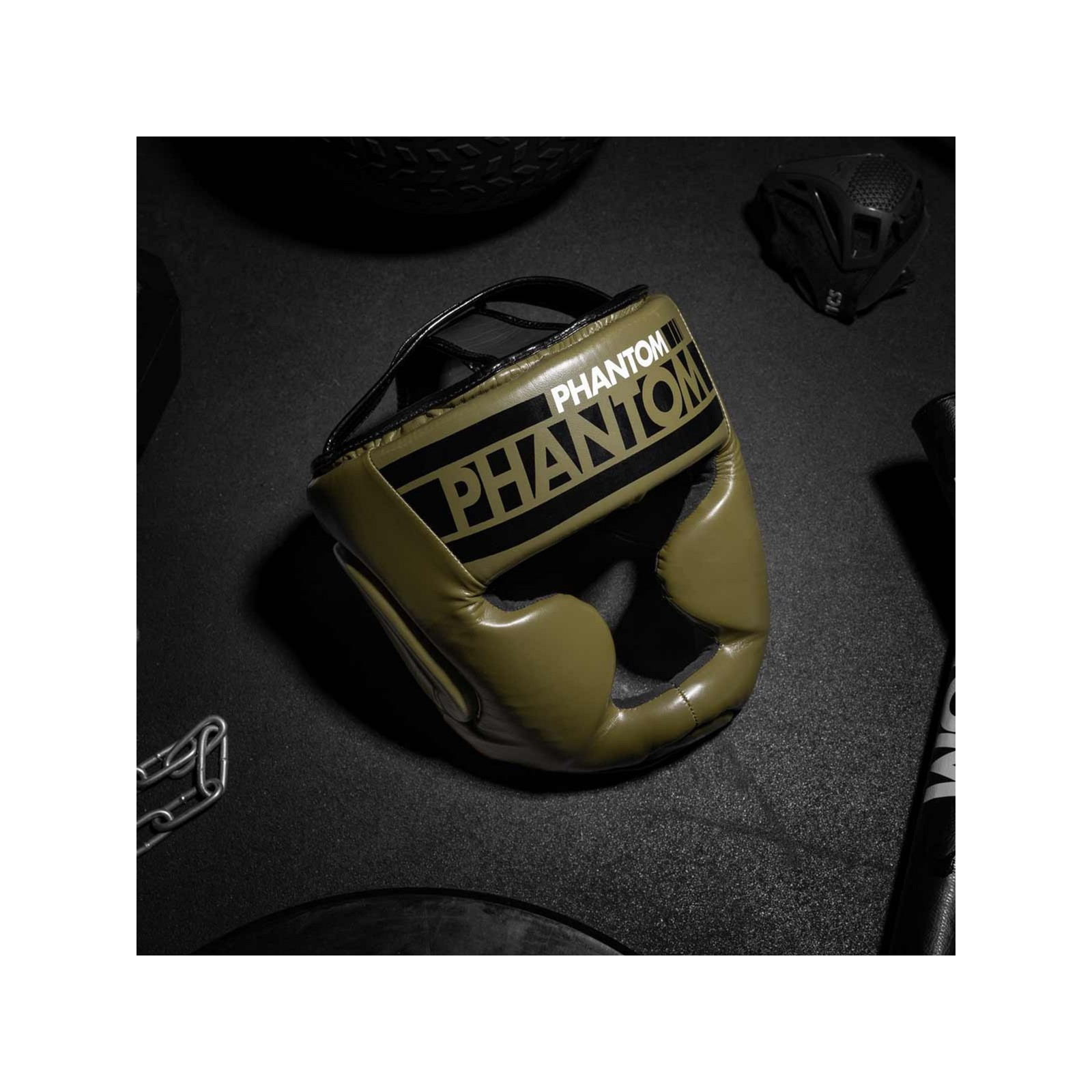 Боксерский шлем Phantom APEX Full Face Army Green (PHHG2402) изображение 5