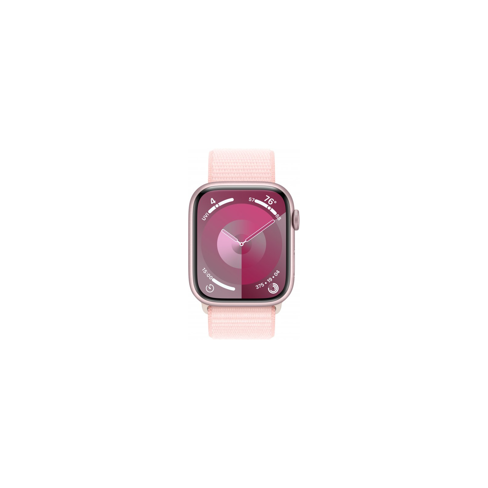 Смарт-годинник Apple Watch Series 9 GPS 45mm Pink Aluminium Case with Light Pink Sport Loop (MR9J3QP/A) зображення 2